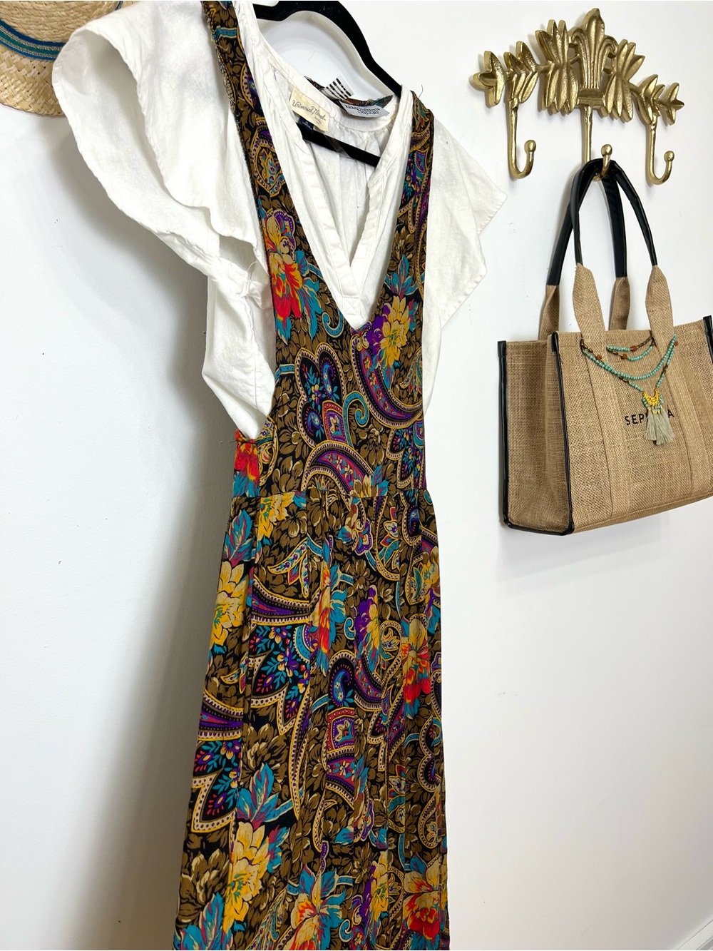 Bohemian Floral Paisley  Dress - Multicolor s